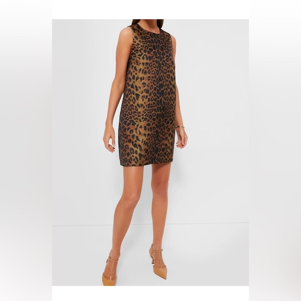 Tuckernuck Marlowe Leopard Print Sleeveless Dress XS NWT